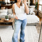 Door Buster Ribbed Button Snap Tank - Multiple Colors