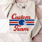 CUSTOM Retro Print Football Shirt/Sweatshirt