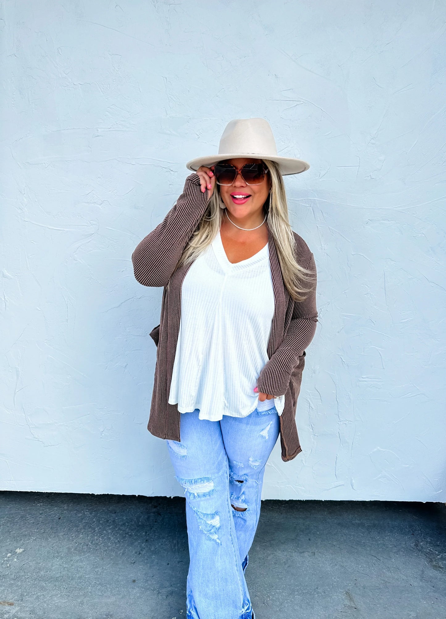 PREORDER: Reese Ribbed Cardigan in Seven Colors (Ships early/mid October)