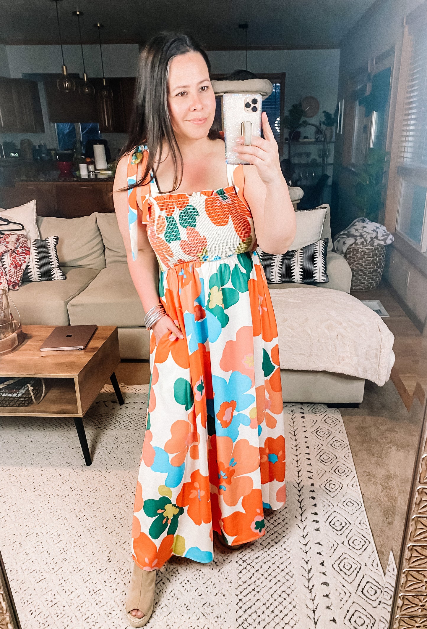 Forget Me Not Floral Maxi Dress