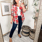 SIZE LARGE Thanks A Latte Plaid Collared Shirt