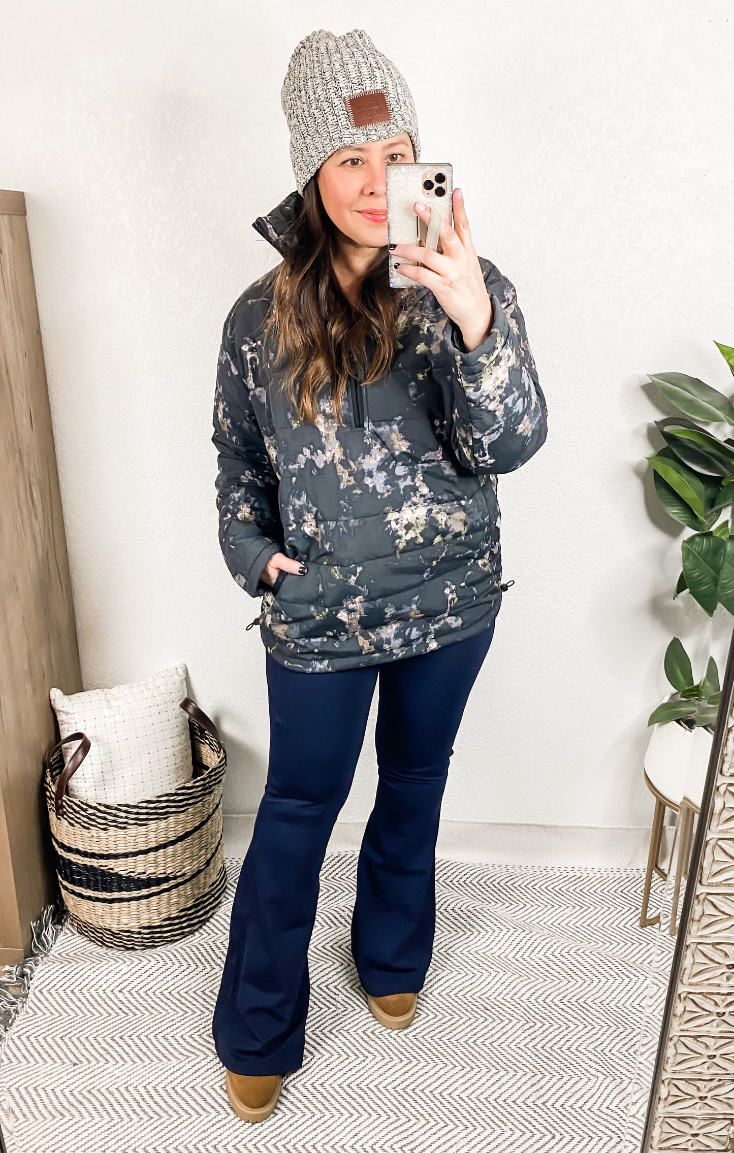 Brighton Flare Leggings in Navy