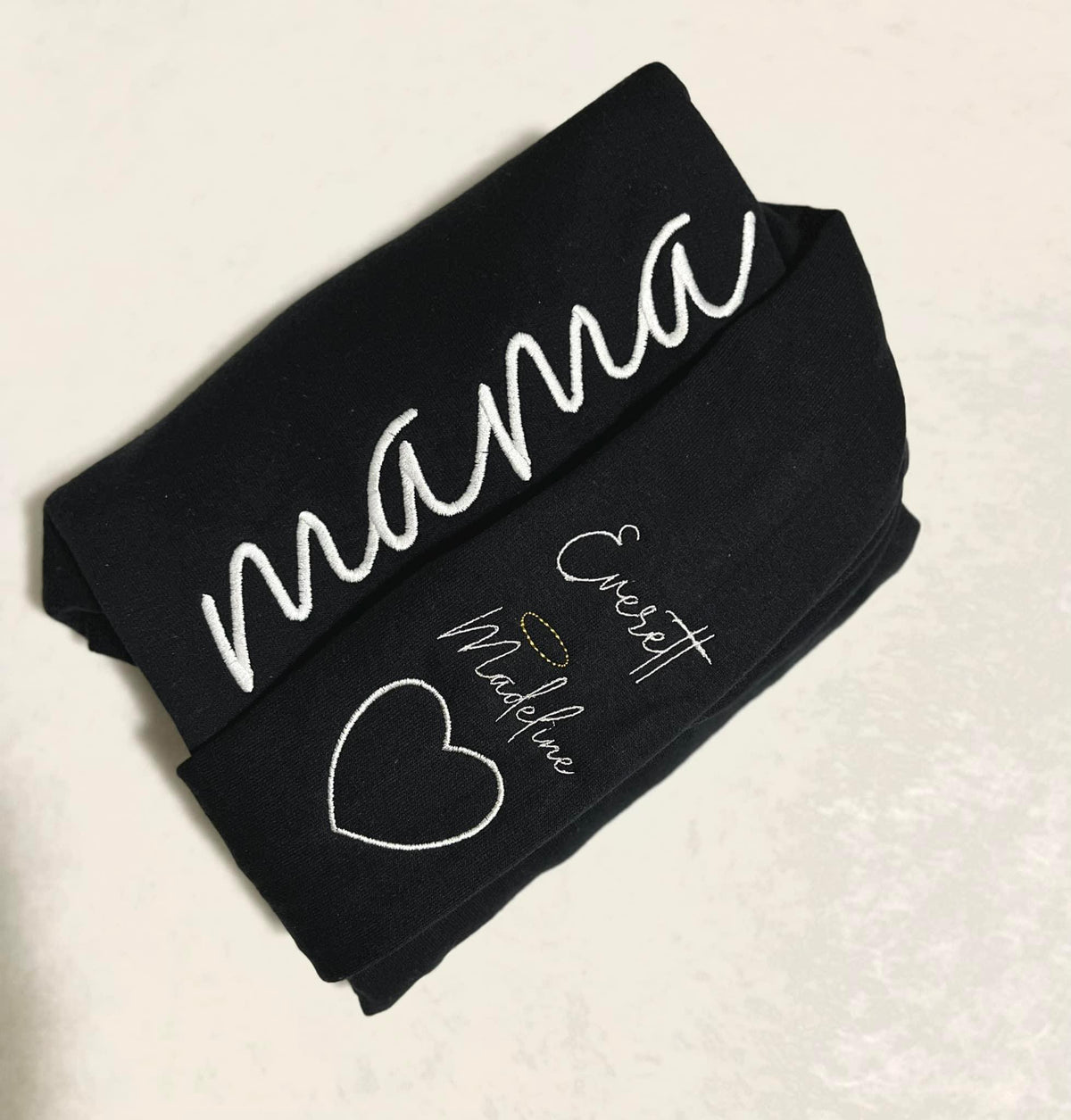 PREORDER: CUSTOM EMBROIDERED MAMA SWEATSHIRT IN FOUR COLOR OPTIONS