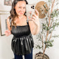 Make my Mark Faux Leather Tank