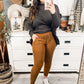 High Waisted Solid Knit Leggings/Joggers