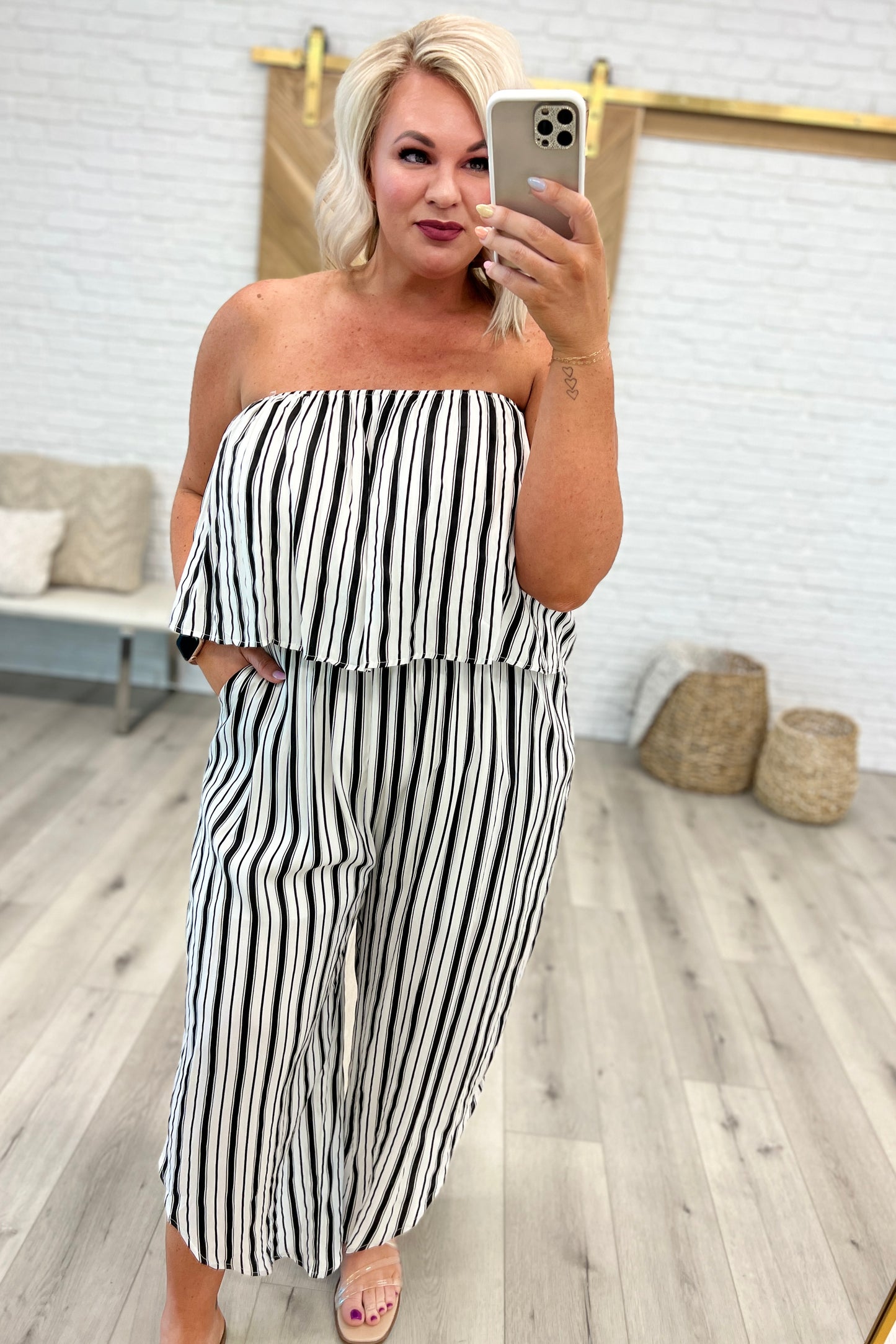 Modern Stripes Sleeveless Jumpsuit