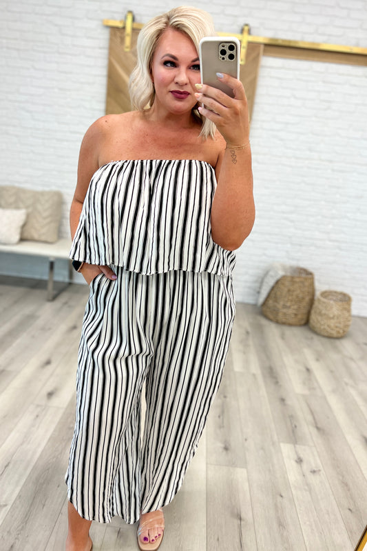 Modern Stripes Sleeveless Jumpsuit