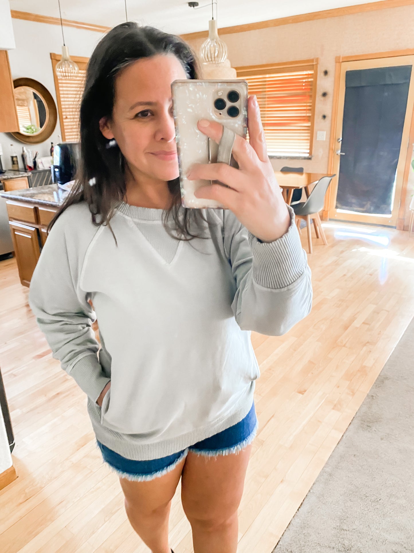 Hands Down Favorite Sweatshirt in Sleet