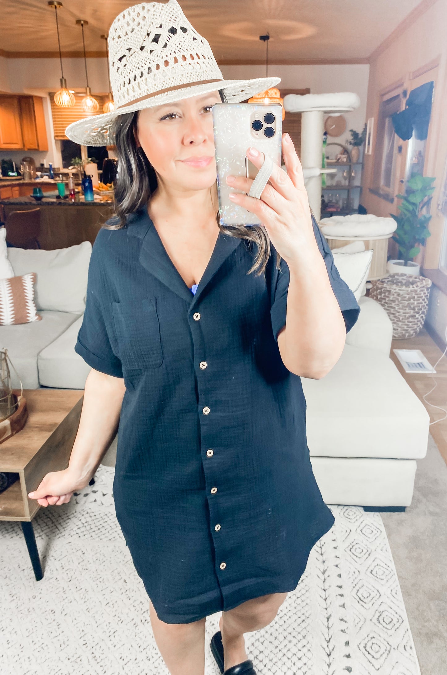 What a Feeling Shirt Dress