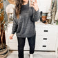 Brushed Soft Sweater In Burgundy