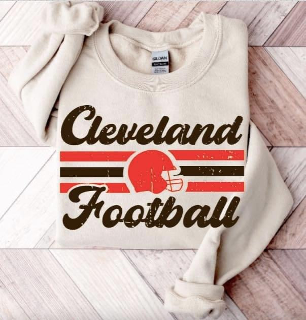 Retro Print Football Shirt/Sweatshirt
