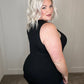 Can't Wait For Spring Hi-Low Sleeveless Top in Black