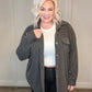 Windsor Textured Shacket in Charcoal