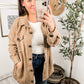 SIZE SMALL The Cozies Brushed Mélange Shacket