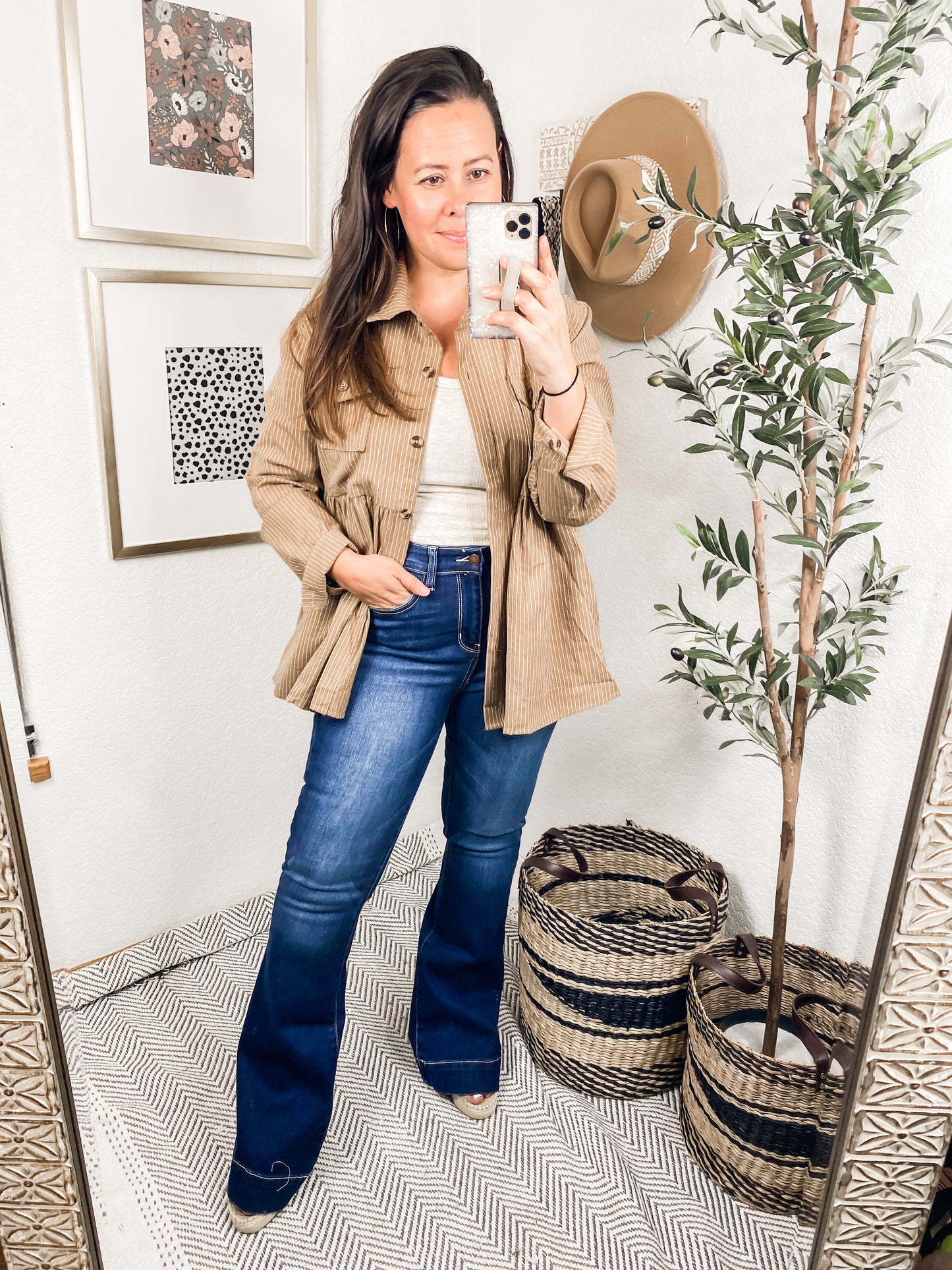 City Sidewalk Talk Button Up