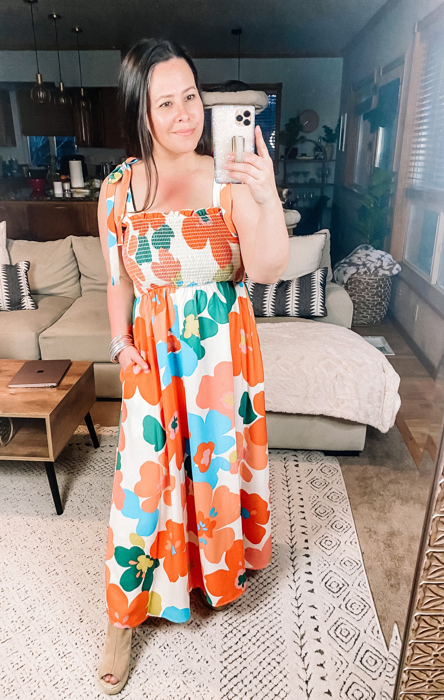 Forget Me Not Floral Maxi Dress