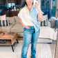 Soft in Stripes Color Block Blouse