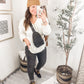 Cozy Zone Popcorn Thread Knit Sweater In Cream