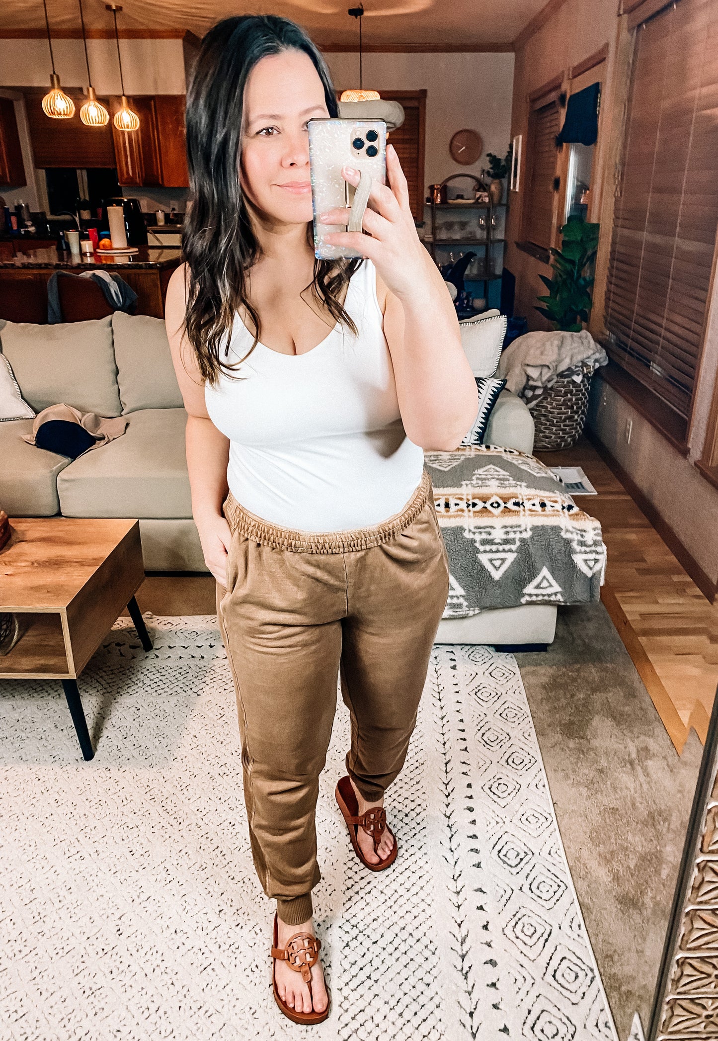 Unconditional Comfort Joggers in Deep Camel