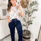Risen Wide Leg Flare Jeans