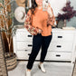 Bubble Sleeve Asymmetrical Hem Top