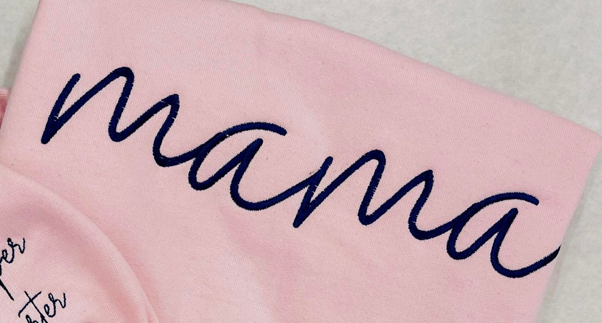 PREORDER: CUSTOM EMBROIDERED FUR MAMA SWEATSHIRT IN FOUR COLOR OPTIONS
