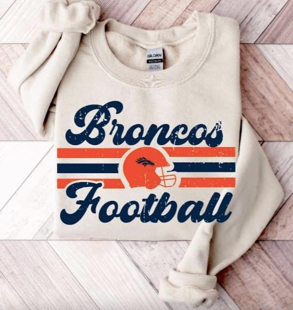 Retro Print Football Shirt/Sweatshirt