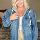 Jordan Hooded Denim Shacket