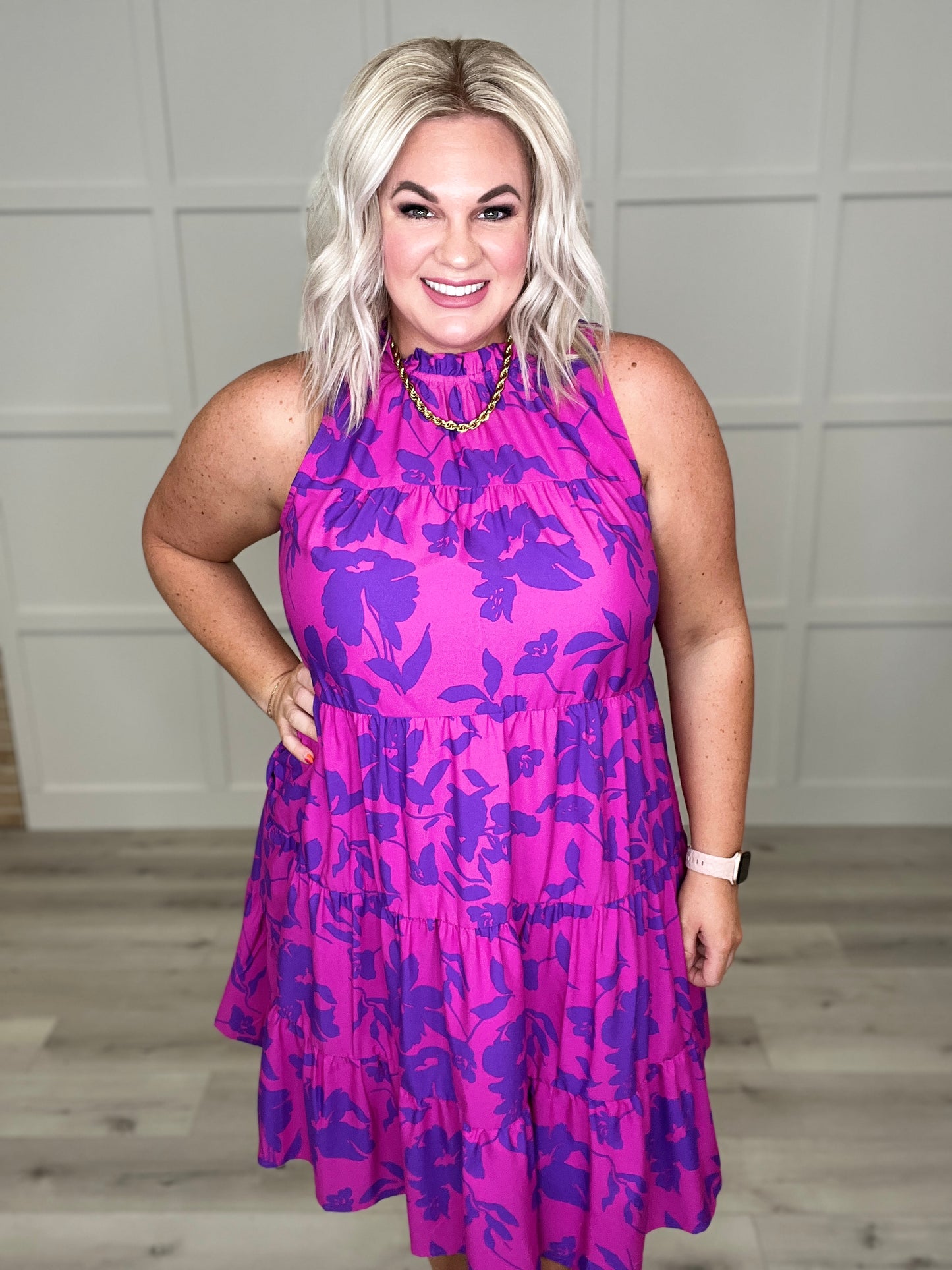 Spark Joy Floral Tiered Dress