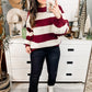 Lucky Strike Top In Burgundy