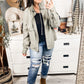 Washed Drawstring Crop Jacket