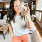 Unmarked Remarks Ribbed Top
