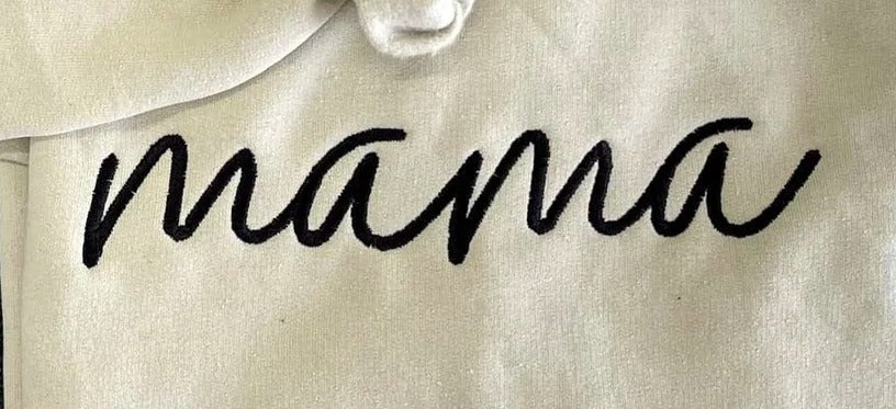 PREORDER: CUSTOM EMBROIDERED FUR MAMA SWEATSHIRT IN FOUR COLOR OPTIONS