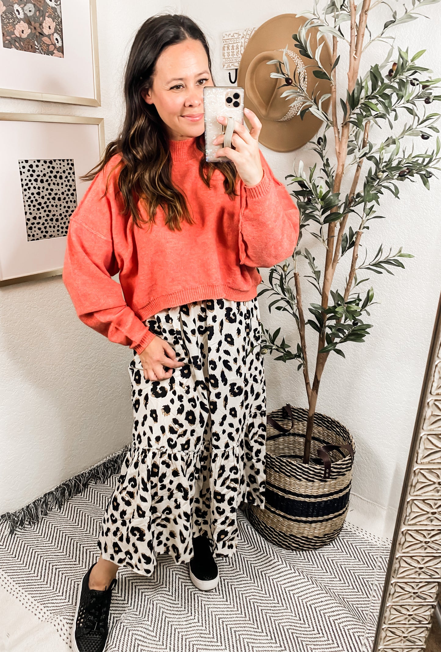 Once, Twice Animal Print Skirt