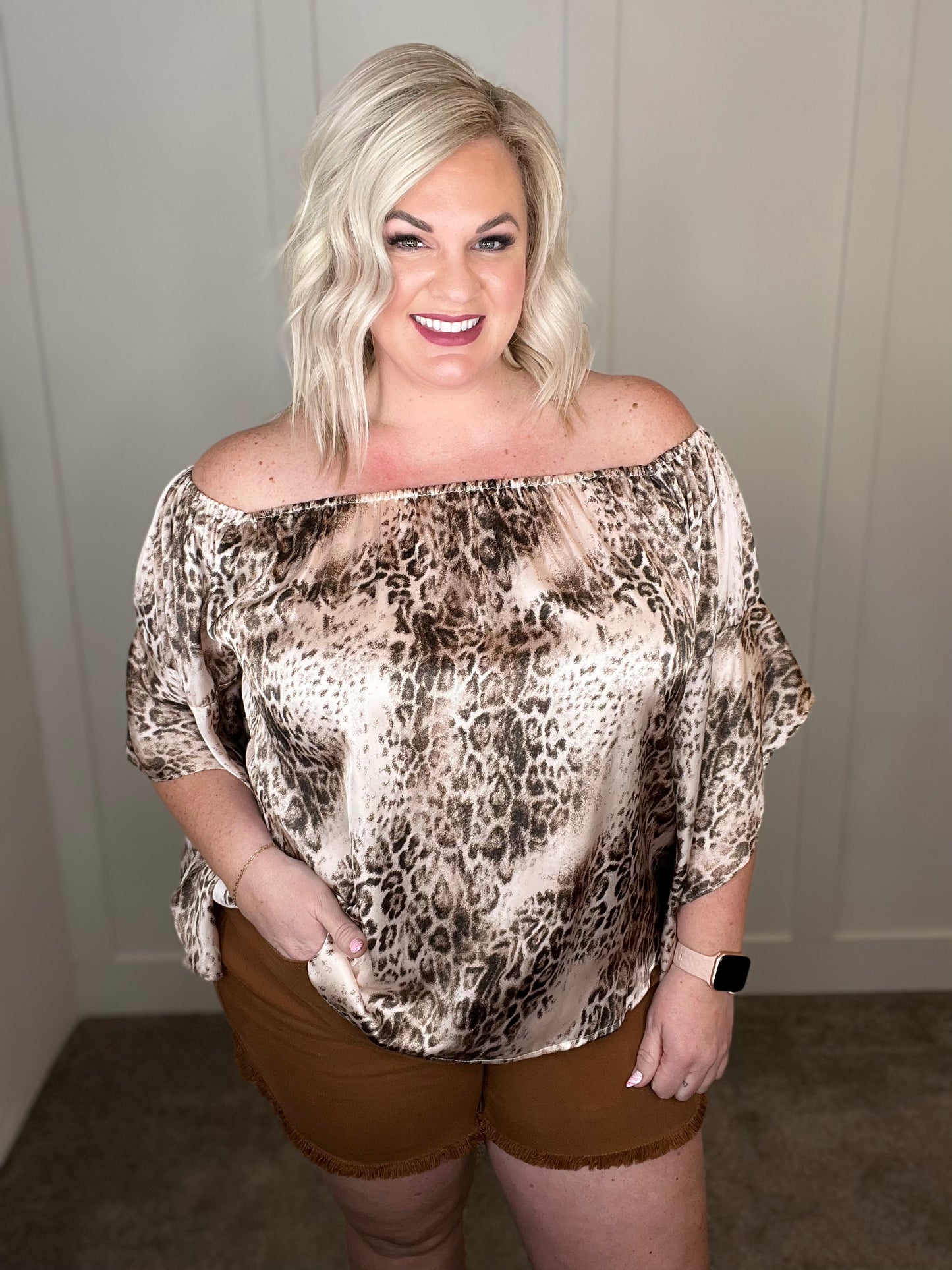 Desert Romance Animal Print Blouse