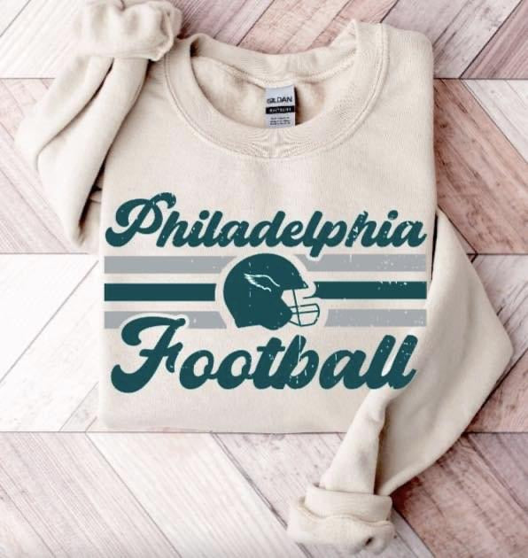 Retro Print Football Shirt/Sweatshirt