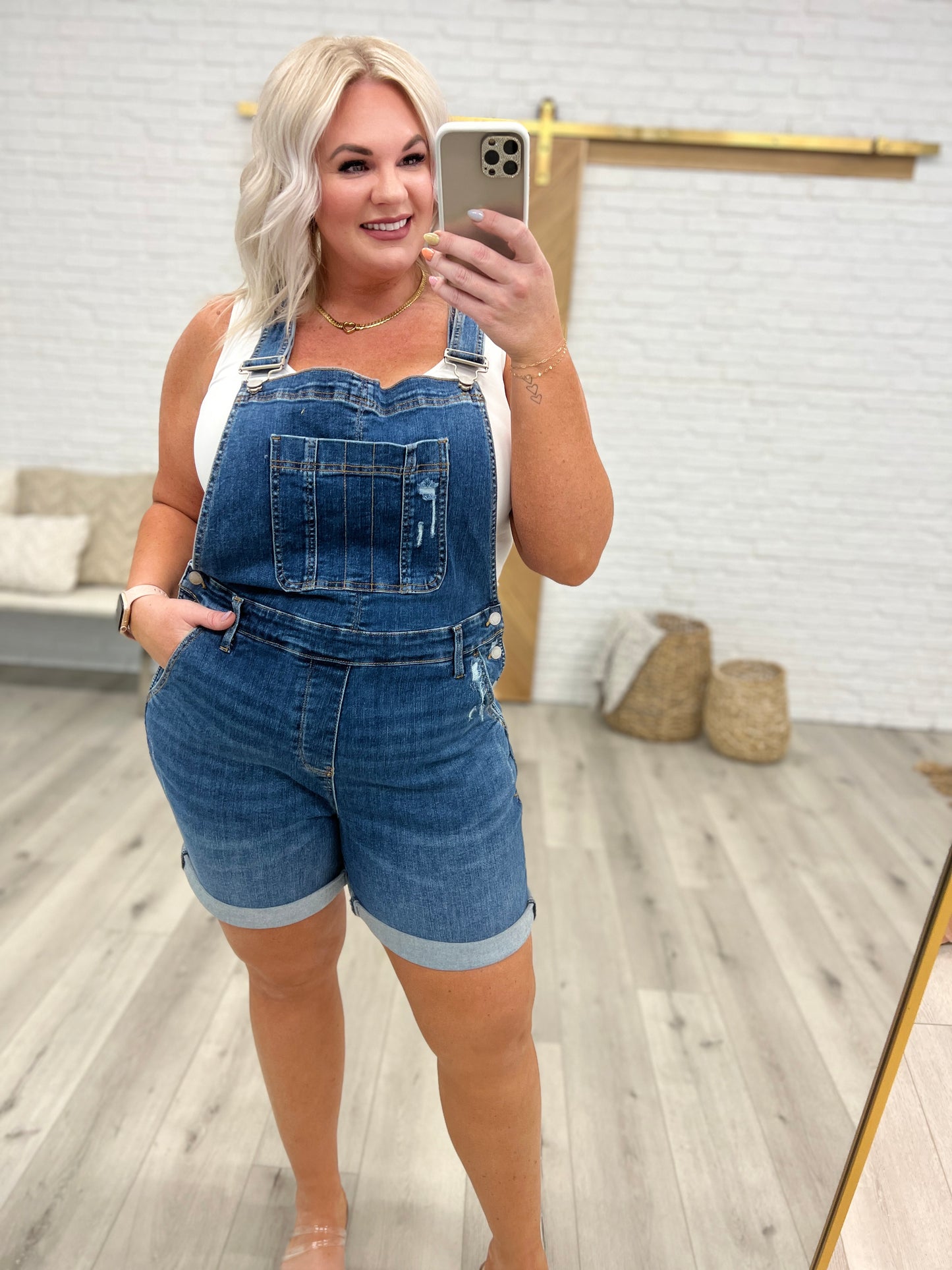 Judy Blue Distressed Shortalls
