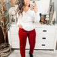 Judy Blue Holiday Spice Corduroy Pants