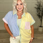 Soft in Stripes Color Block Blouse