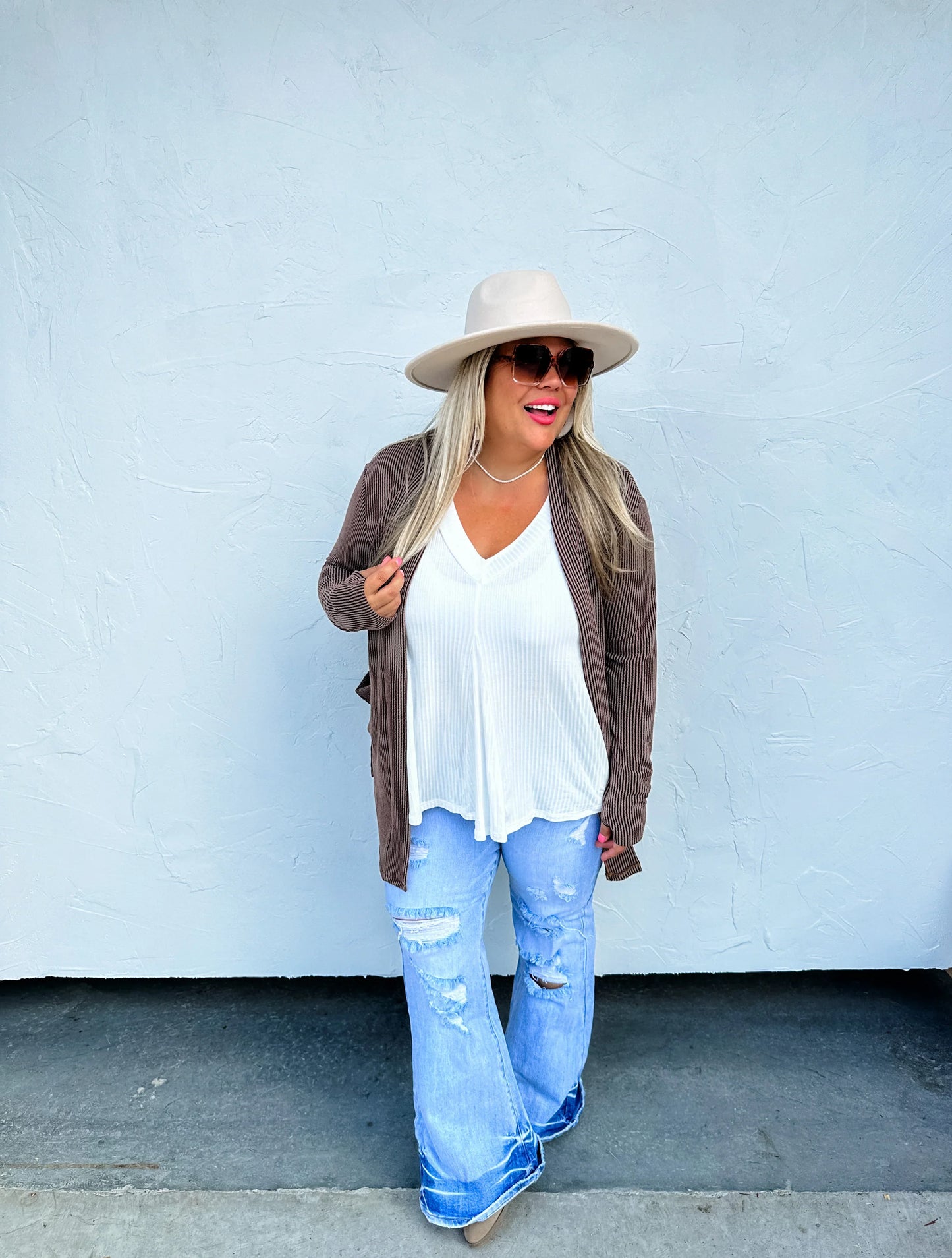 PREORDER: Reese Ribbed Cardigan in Seven Colors (Ships early/mid October)