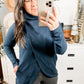 Rae Mode Cowl Neck Asymmetric Jacket
