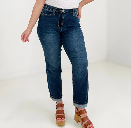 Judy Blue Cool Denim Boyfriend Jeans