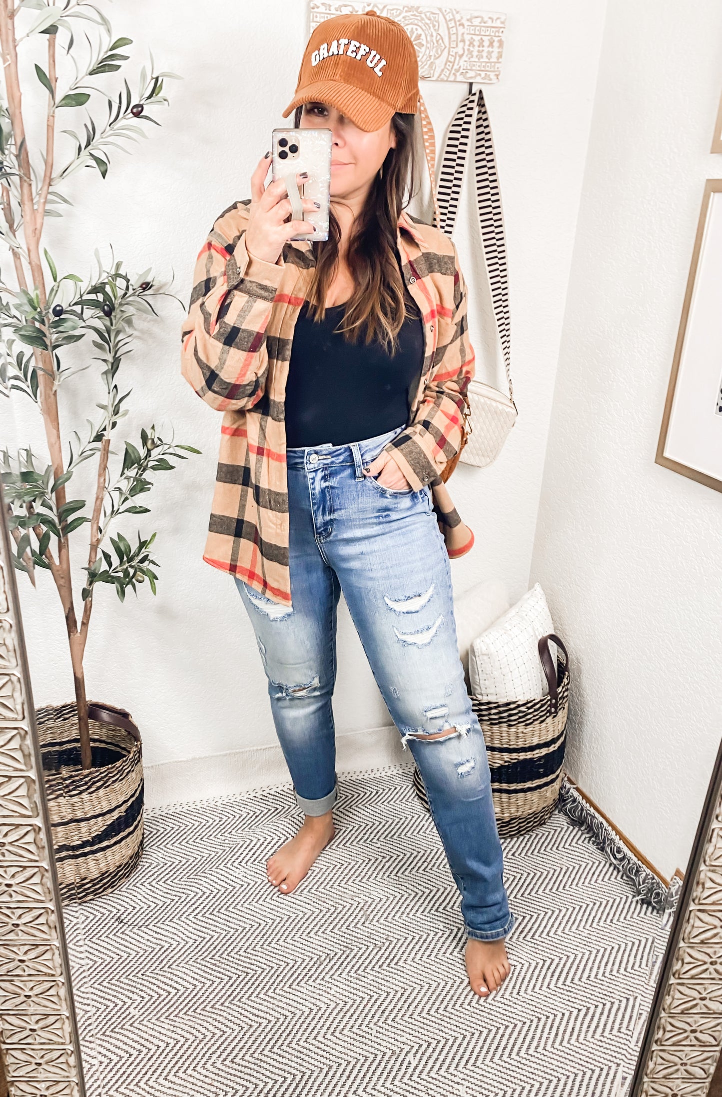 Judy Blue Hi-Waist Destroyed Boyfriend Jeans