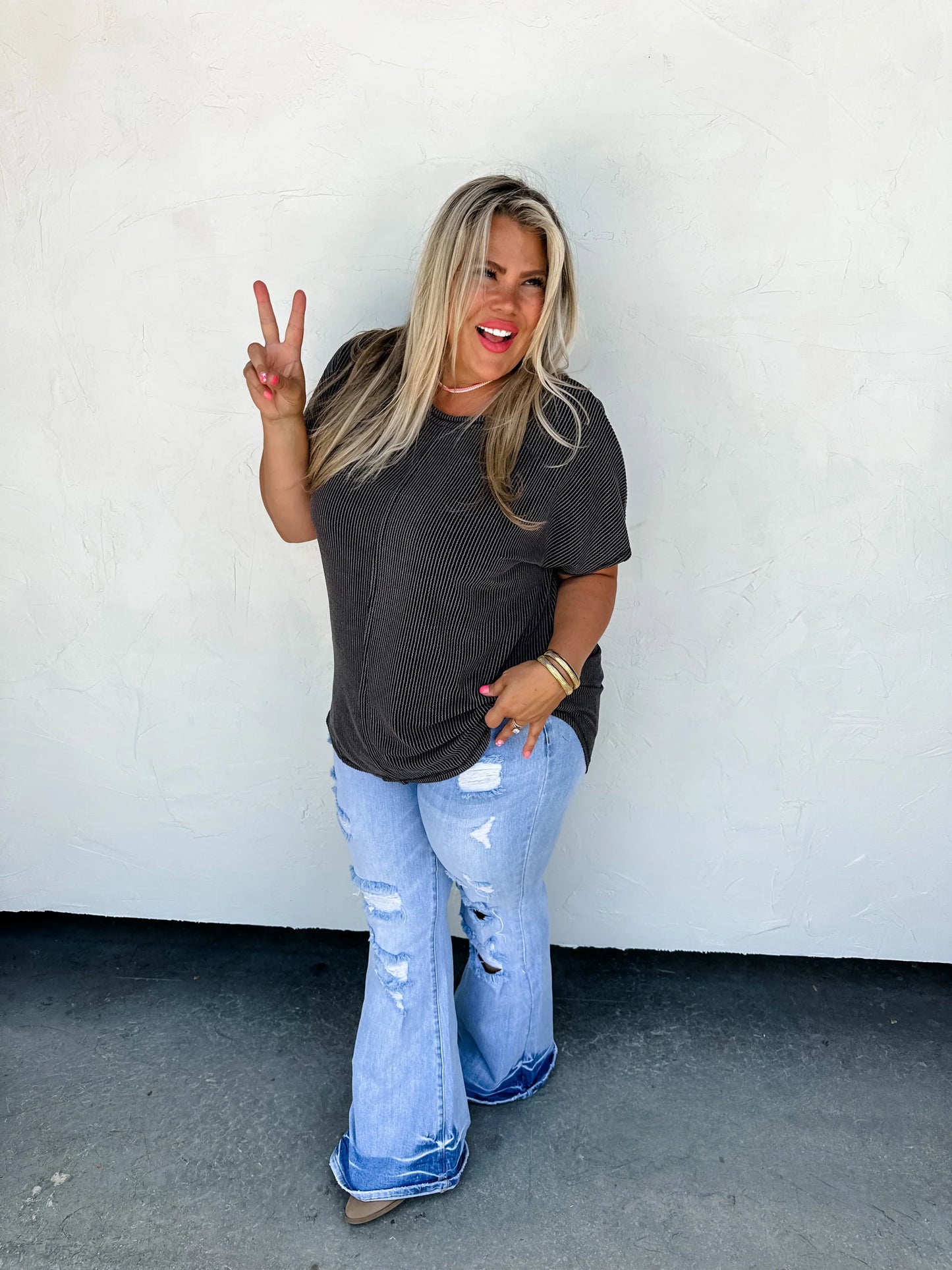 PREORDER: Sophia Ribbed Top in Four Colors