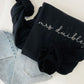 PREORDER: CUSTOM EMBROIDERED WIFEY SWEATSHIRT IN FOUR COLOR OPTIONS
