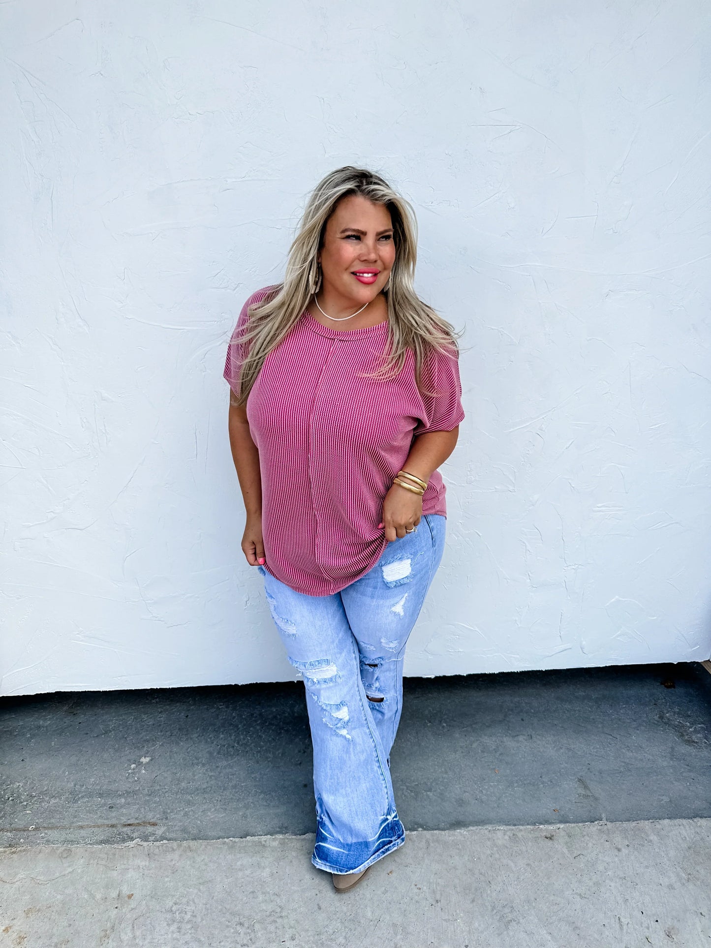 PREORDER: Sophia Ribbed Top in Four Colors