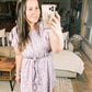 Sandra Striped Flutter Sleeve Dress