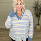 Untroubled Striped Long Sleeve Top