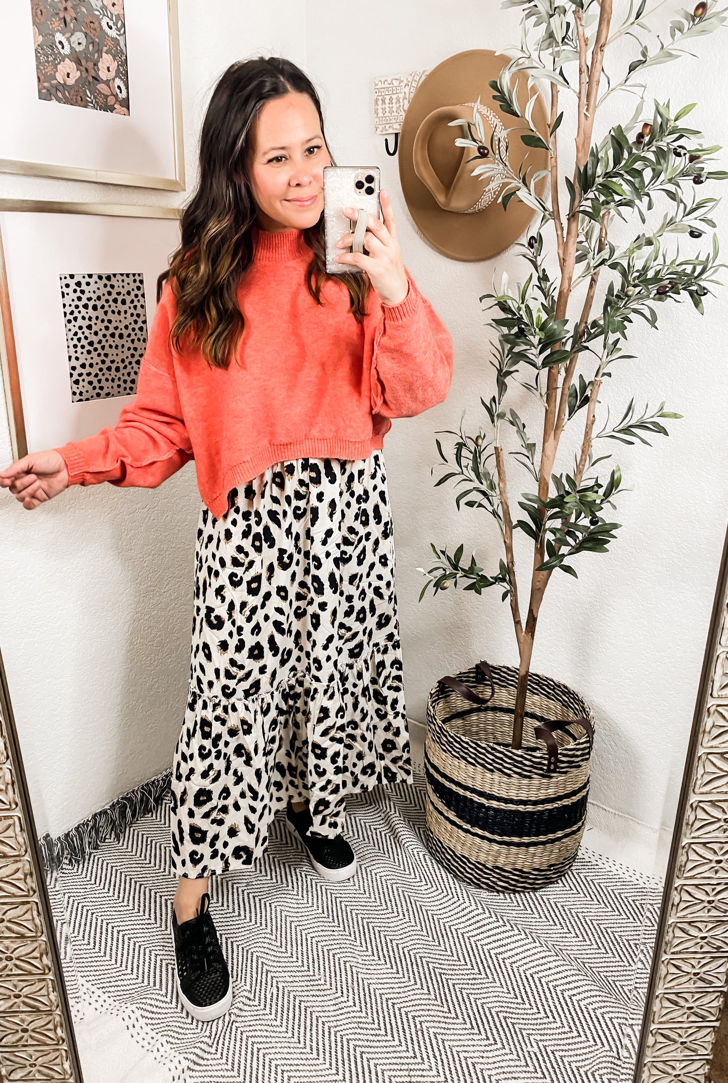 Once, Twice Animal Print Skirt