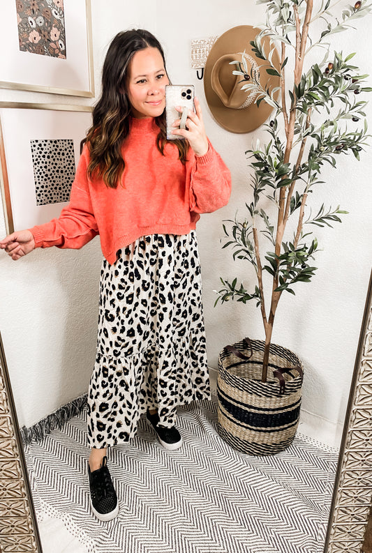 Once, Twice Animal Print Skirt